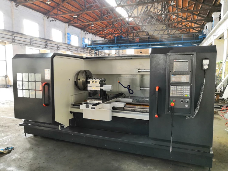
CK6163 CK6180 CK611125 Flat bed Heavy duty Floor High precision cnc Lathe machine center with 1m 3m 