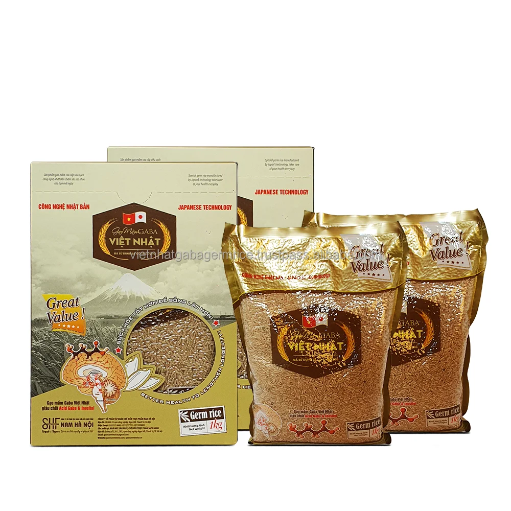 
Best food brand in Viet Nam organic whole grain rice Viet Nhat Gaba germ rice safe choice for health 