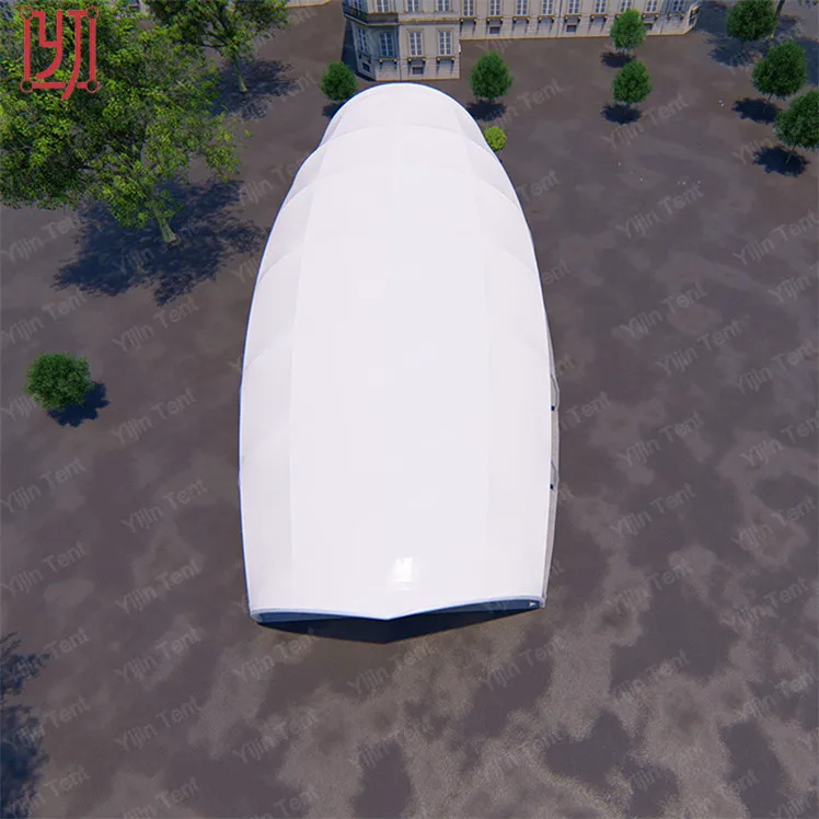 Entrance tensile membrane structure landscape shed