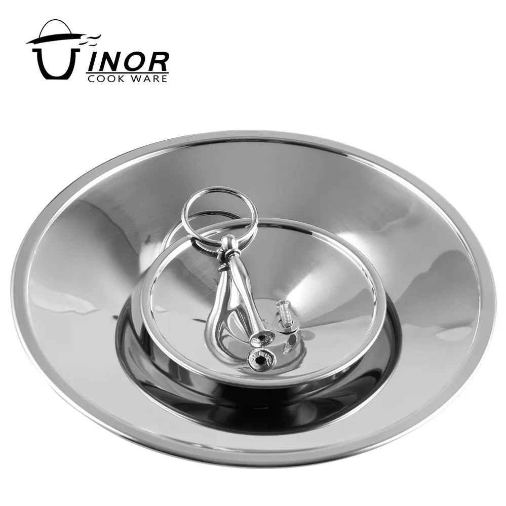 New Home Decor Food Serving Tray Metal Dish with Metal Rings Plate Dish Dish Stand White Box 201 Stainless Steel,metal 26 Pcs