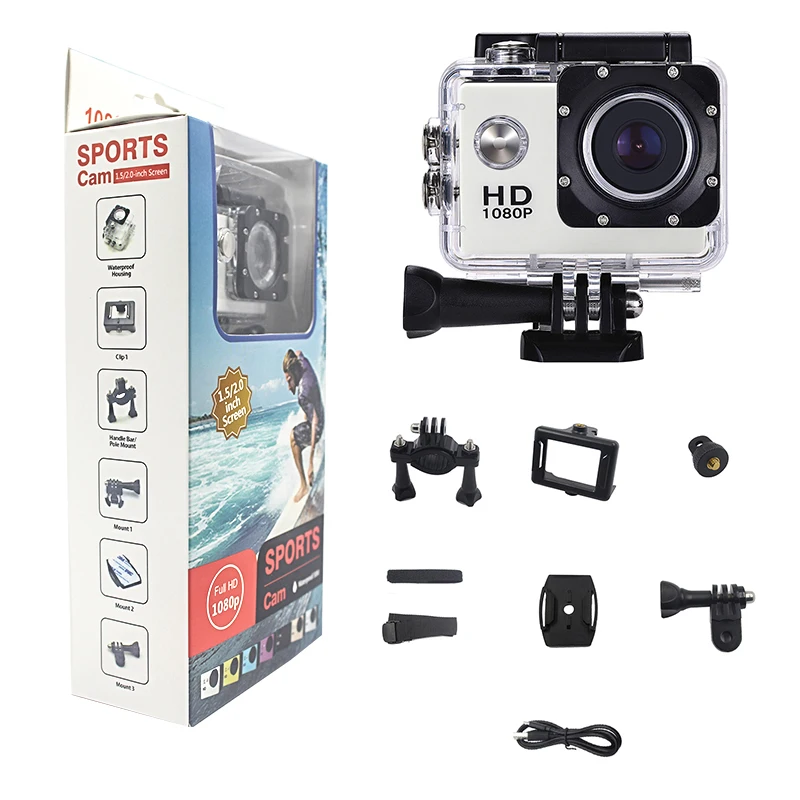sj4000 plus standard version action camera with carry case assesories