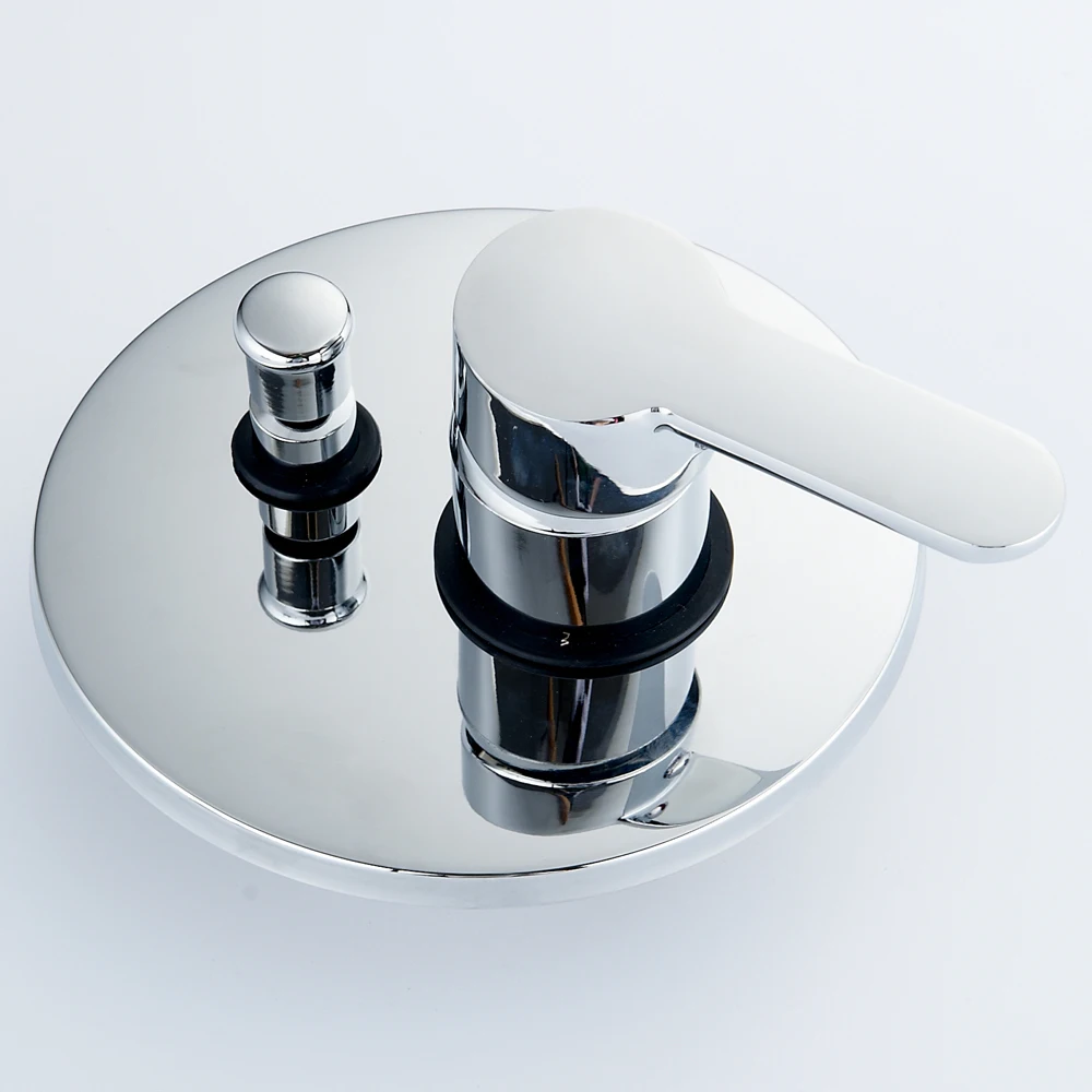 Single Handle Round Shape Solid Brass Wall Mount Shower Mixer Control Valve and Shower Faucet Duchas Chuveiro
