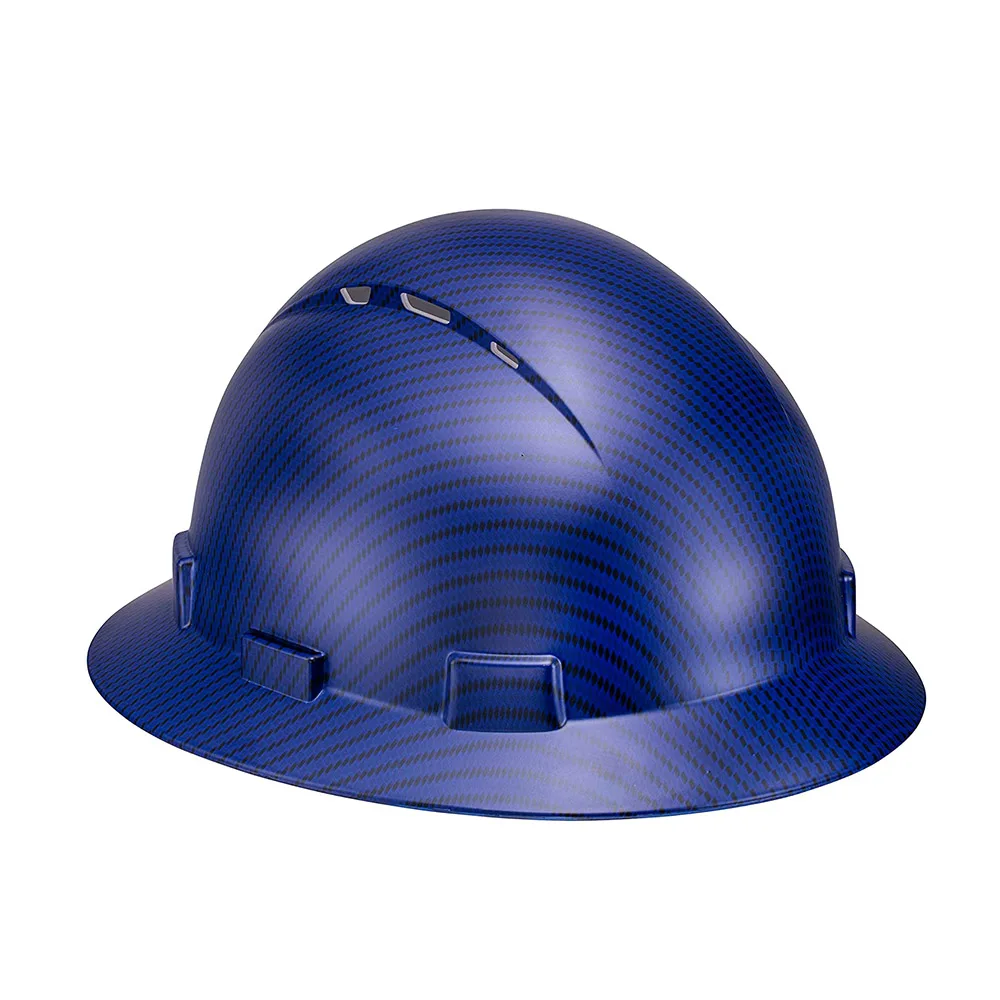 Approved Premium HDPE Hard Hat Safety Helmet with 6 Points Suspension Adjustable System Full Brim Hard Hat