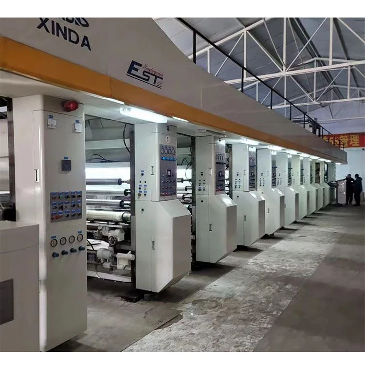 Factory Supplier High Speed Computer Control 8 Color Used Rotogravure Printing Machine