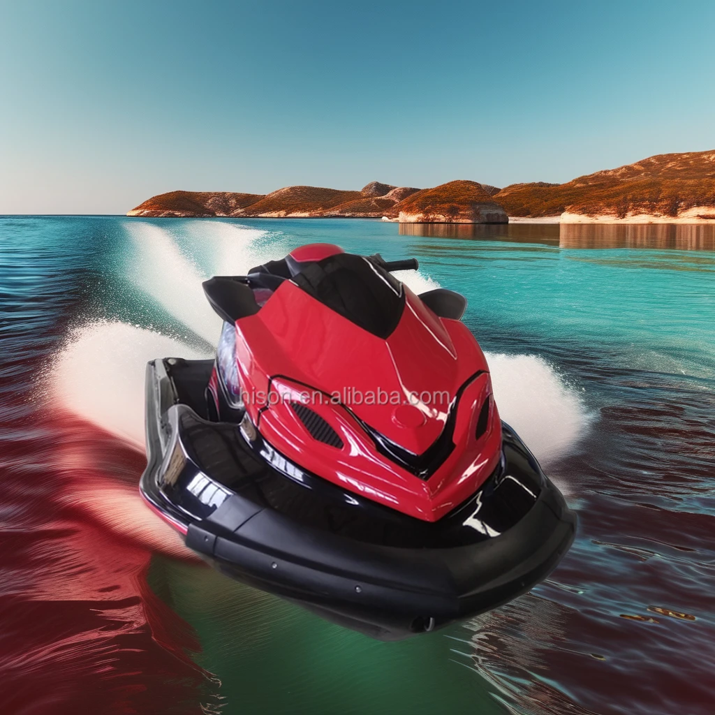 Hison Personal Watercraft 1400cc 4 Stroke Jet Engine Ski Speed Boat Fiberglass Material  Engine Capacity