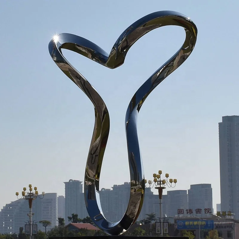 Famous artist design outdoor amazing modern endless curved NO 5 sculpture for sale D&Z