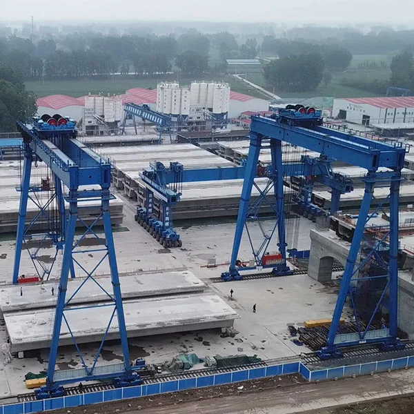 Hydraulic 50 ton A frame truss double girder gantry cranes 20 ton 25 ton 30 ton for sale
