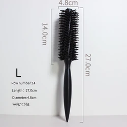 new product ideas 2023 Wholesale Salon Custom Bristle nylon teeth Lotus wooden comb Brush curly wooden round hair brush tool