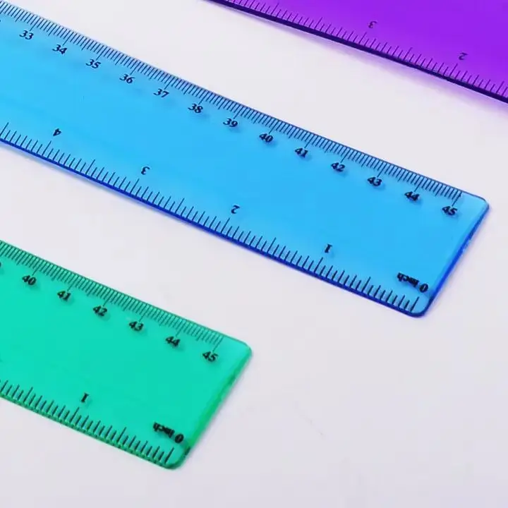 10CM 15CM 20CM 30CM Plastic Straight Ruler for School Stationery