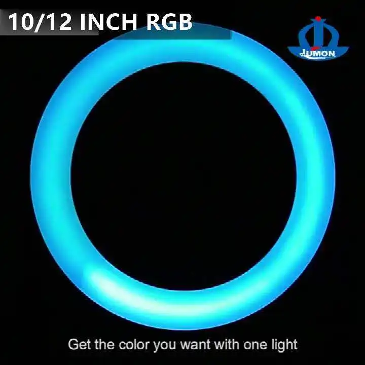 1.6m Stand Ring Light Dimmable Flash Selfie Video Conference Beauty Broadcast Vlog Digital RGB Ring Light Photographic Lighting