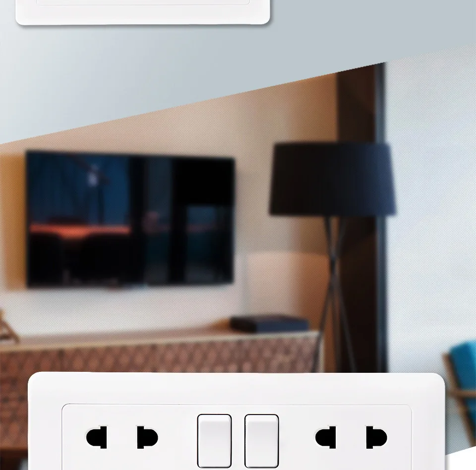 Smart Home Wall Multi 10pin Socket With Usb Port Universal Switched Usb Socket wall switch socket