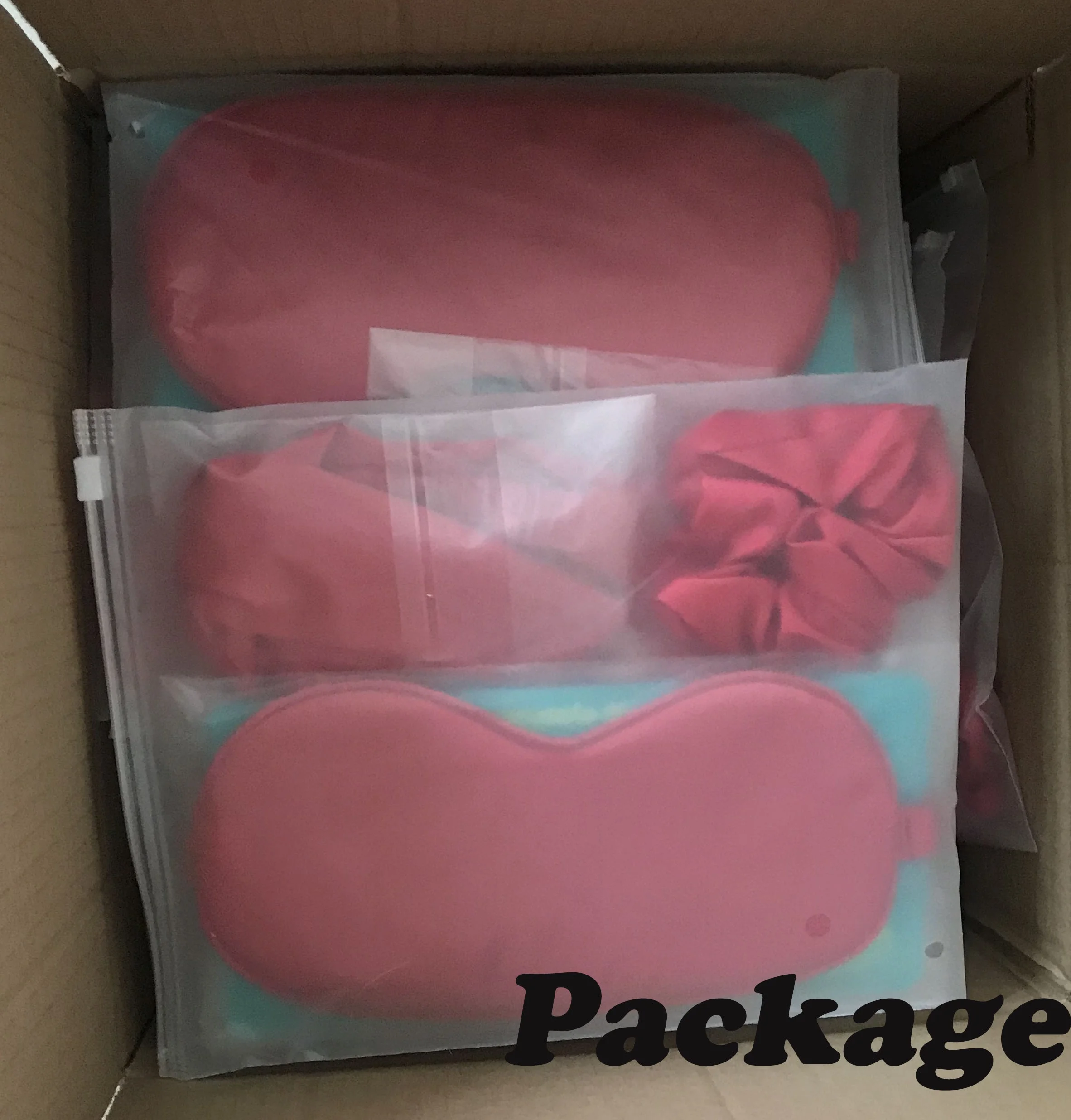 
Custom Satin Silk Sleeping Eye Mask Hair Band Hair Scrunchie and Drawstring Bag 