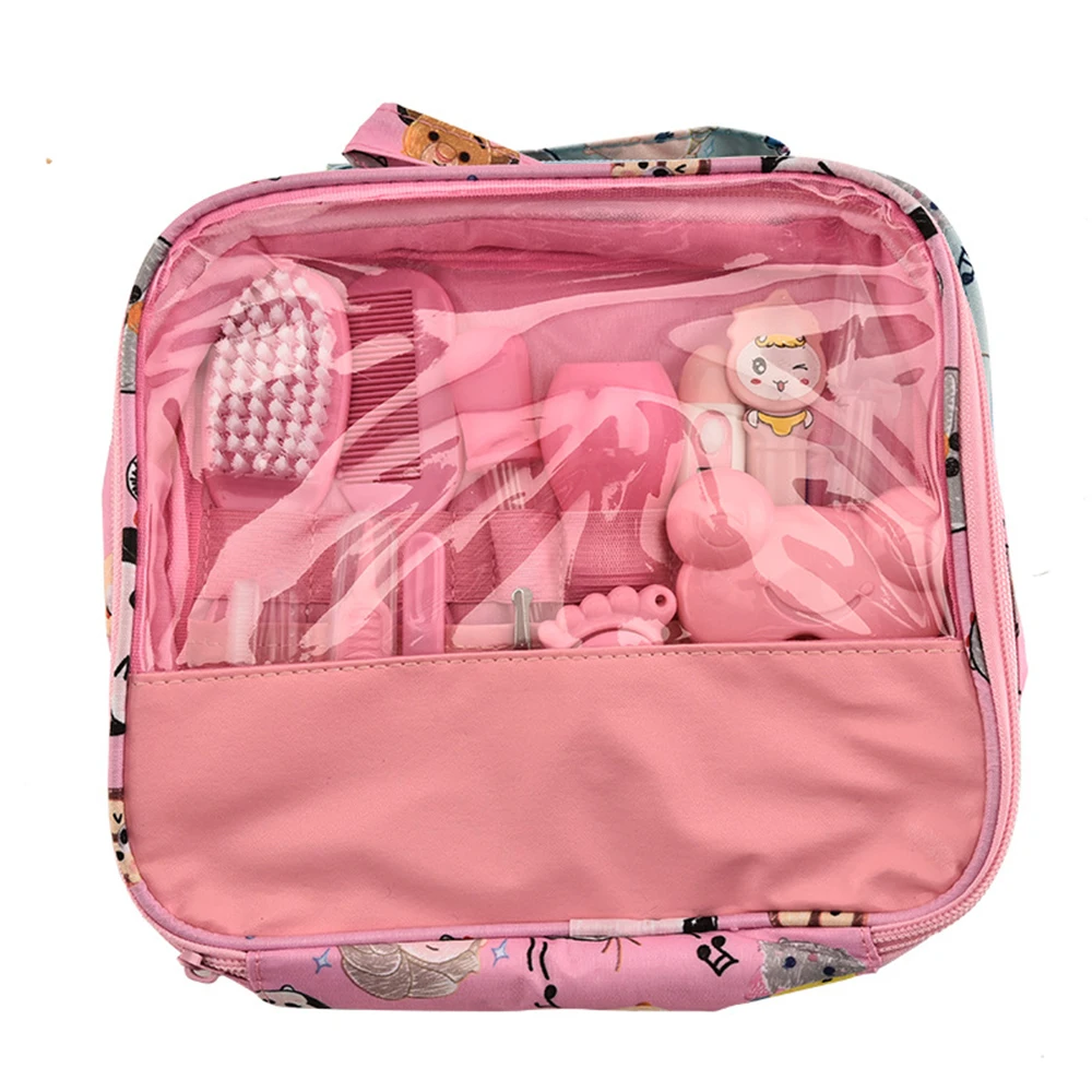 Amazon Hot Selling Newborn Baby Growth Care Set 13 items Nail Scissors Ear Spoon Thermometer Bathroom Baby Care Set