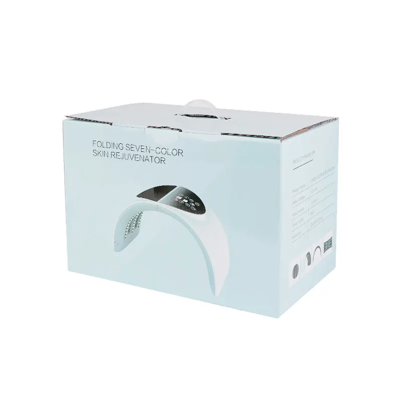 Seven-color folding spectrometer Phototherapy Skin regeneration collagen anti-aging wrinkles LED face light