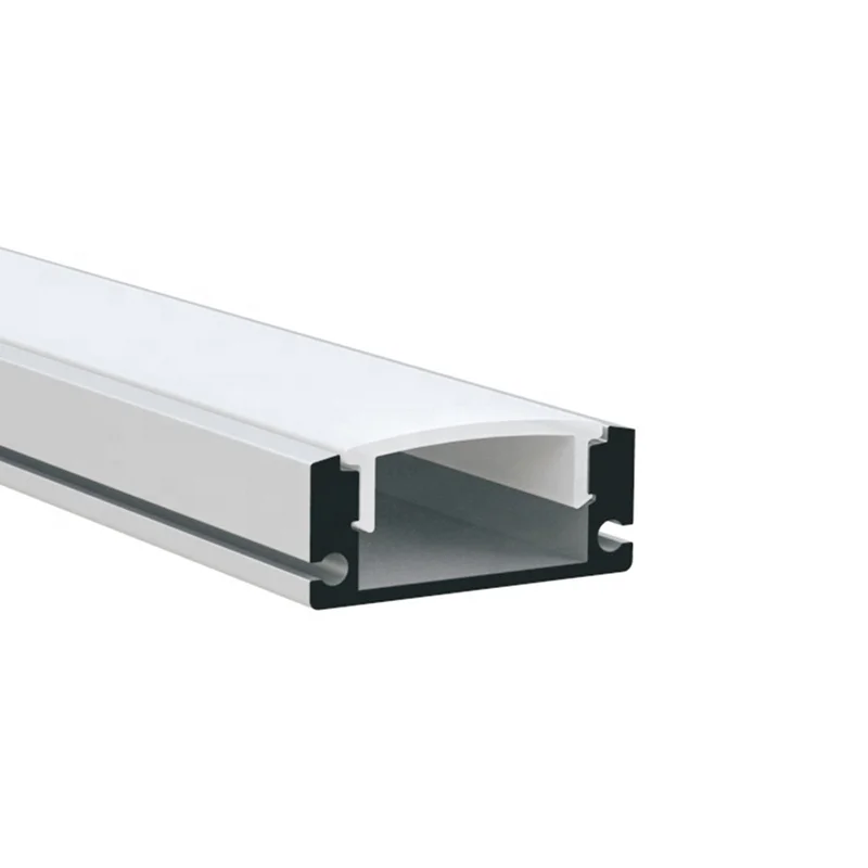 Led Aluminium Profile Strip Channel Recessed Flat Cabinet Bar Light Diffuser Led Profile Light
