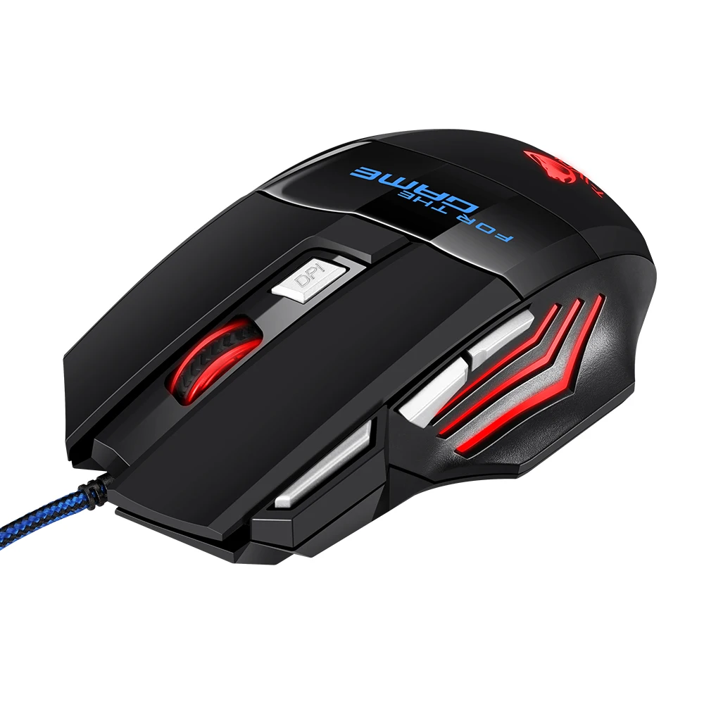 Best Selling 7D rgb backlit glowing computer scroll mouse anti slip breathing light wired gaming mice