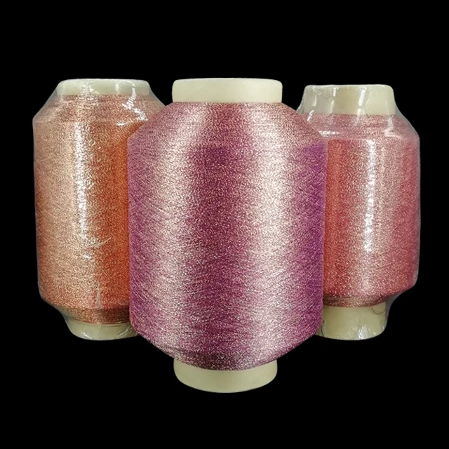 Ms Type Gold Embroidery Polyester Metallic Yarn For Weaving made in China sequin yarn