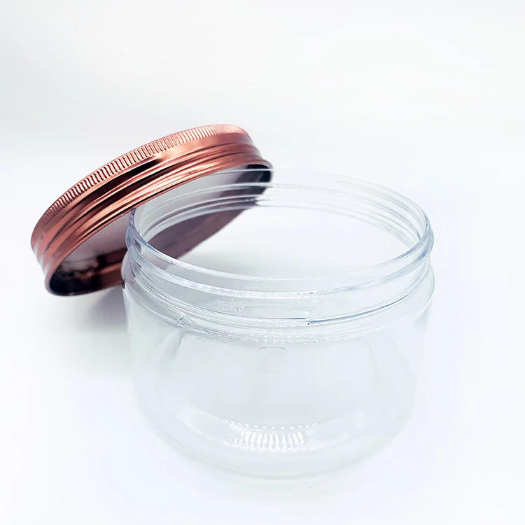 Yueyi High Quality Empty Plastic Acrylic Cream Jar Pet Hair Care Bottle Skin Care Acrylic Cosmetic Jar Pot En Acrylique