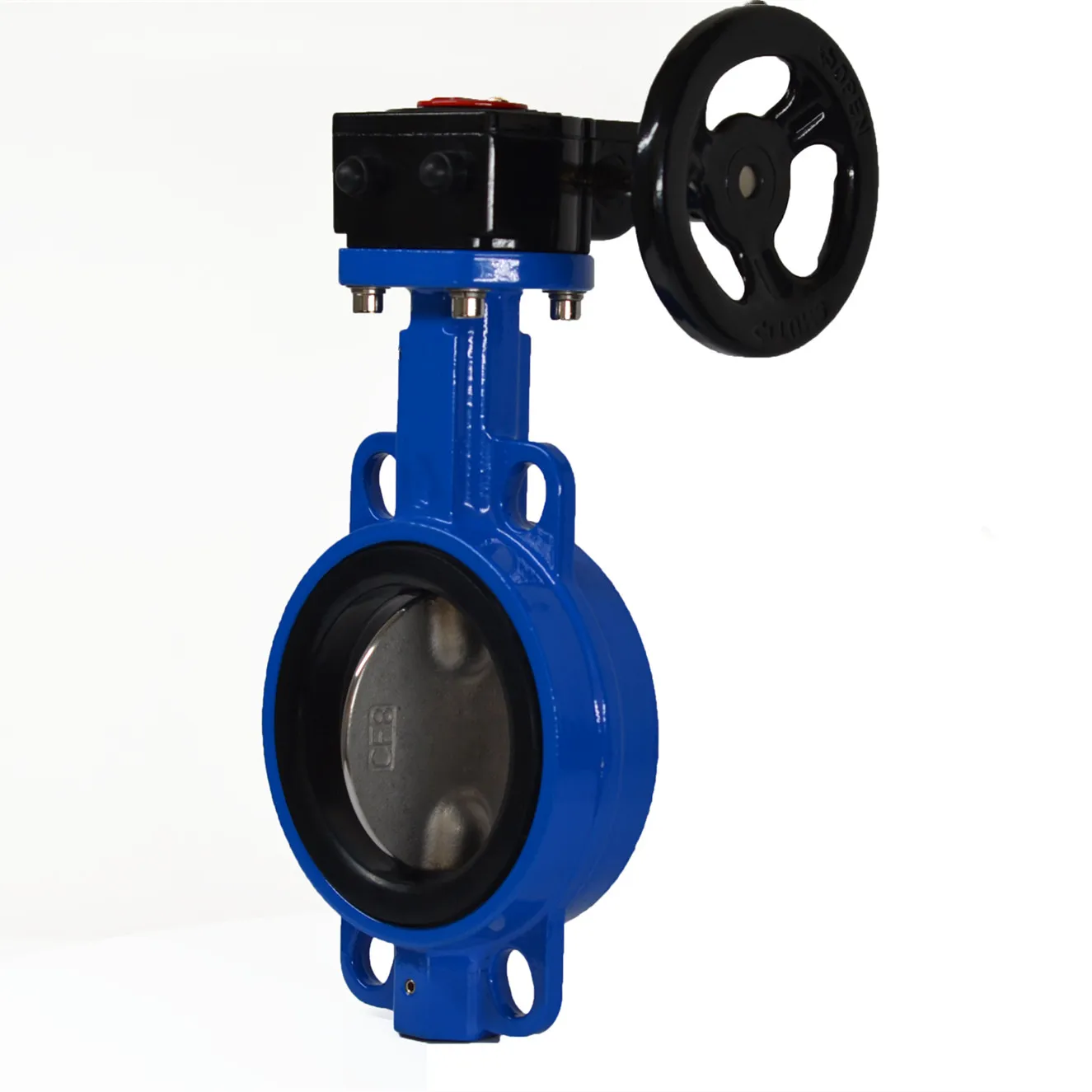 
Good quality MEDIUM PRESSURE WORM GEAR WAFER TYPE DUCTILE IRON BUTTERFLY VALVE price 