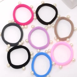 temperament pearl hair ribbons woman elastic hair bands Hot Sale hair bands for girls