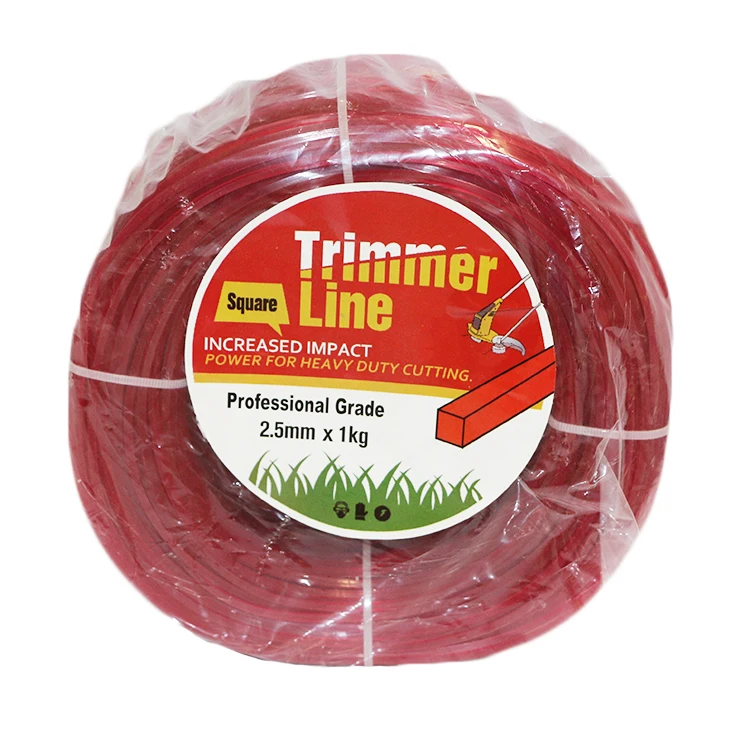 2 4 мм триммер Strimmer кусторез Cord Line Длинные квадратной трава веревка шнур для газонокосилка