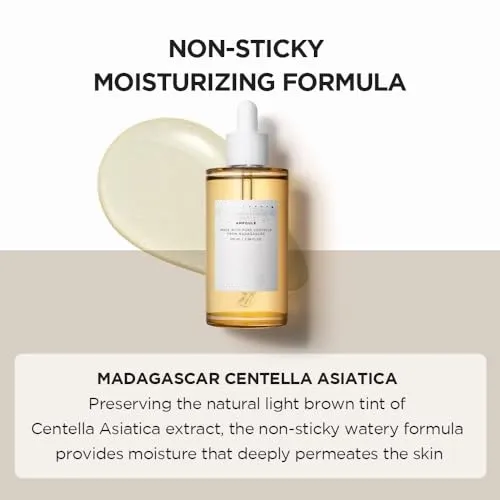 Madagascar Centella Asiatica Ampoule Facial Serum Soothes Acne Prone and Sensitive Skin