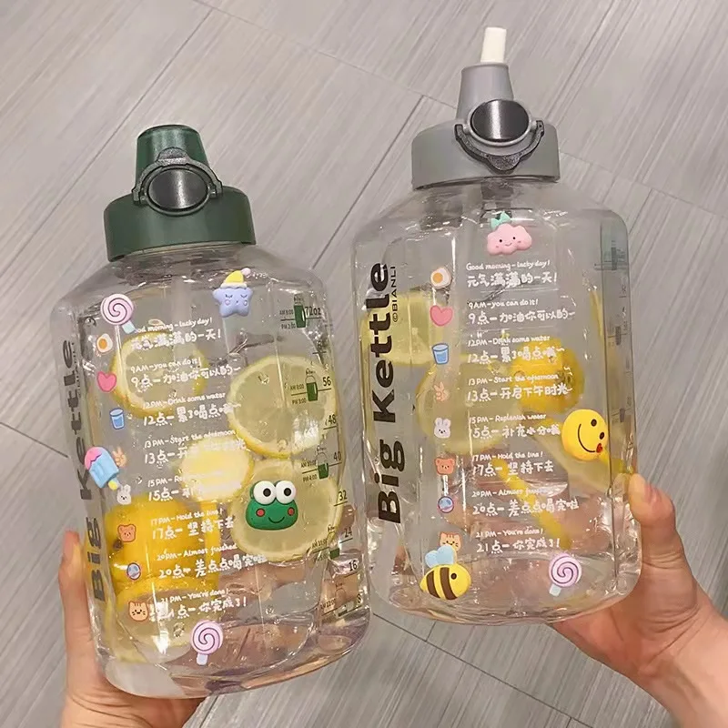 Чашка водная Мужская Спортивная, очень вместительная, 2 л, устойчивая к высоким температурам, с защитой от падения, для фитнеса и активного отдыха