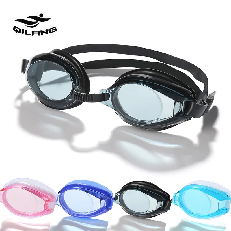 Summer adult HD flat light waterproof diving goggles transparent box swimming glasses for children exploded