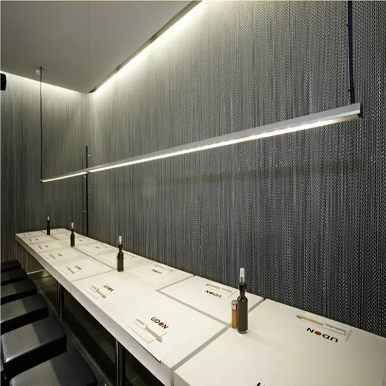 Decorative hanging metal curtain dividers