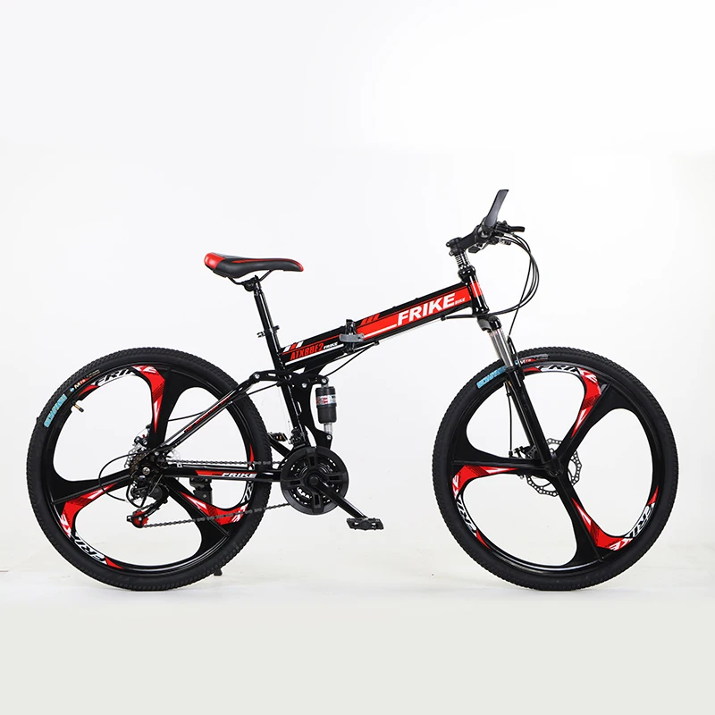 26 Inch Folding Bike Folded Bicycle Alloy Folding Bike 21/27 Speeds Foldable Cycle Adult Steel 18 Aluminum Alloy 16 Steel Crank