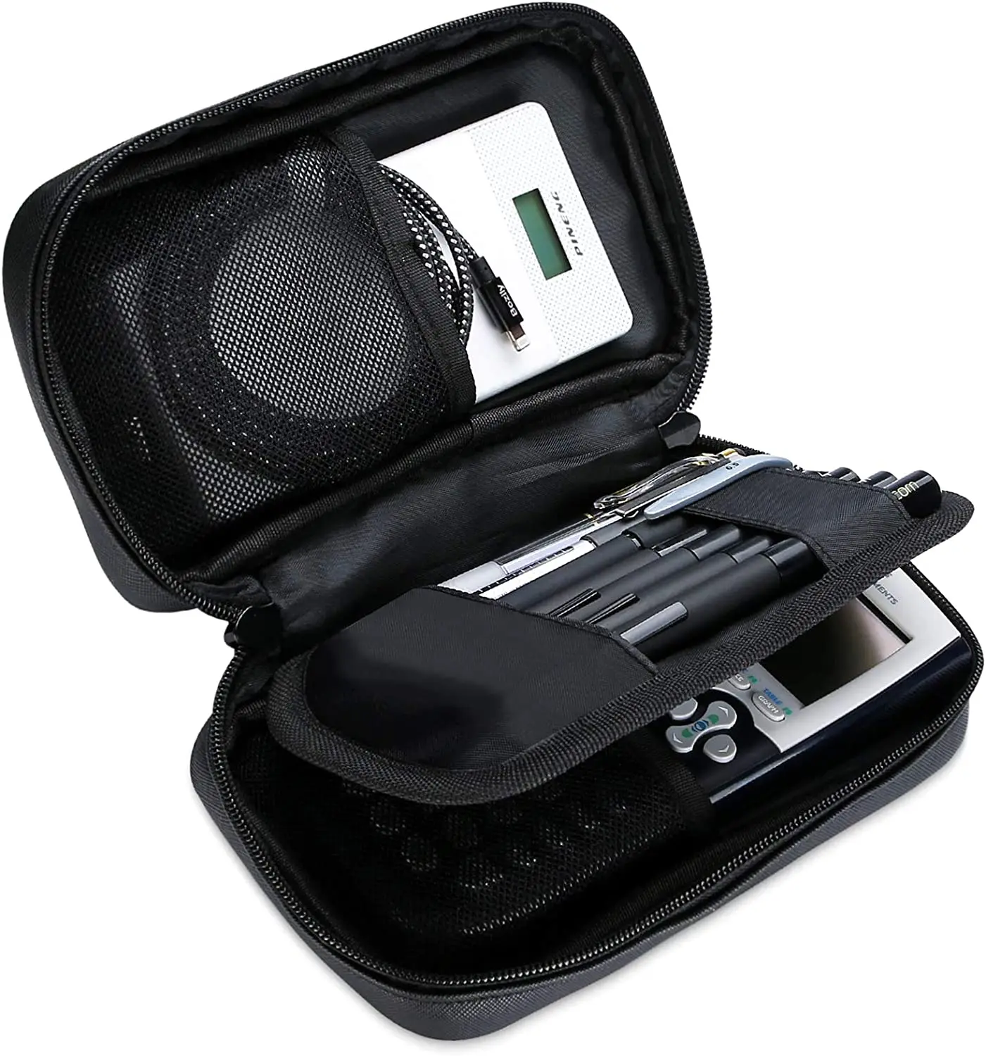 Custom Multi-Functional Pencil Pouch Holder wallet black zipper pocket Pencil Case Holder