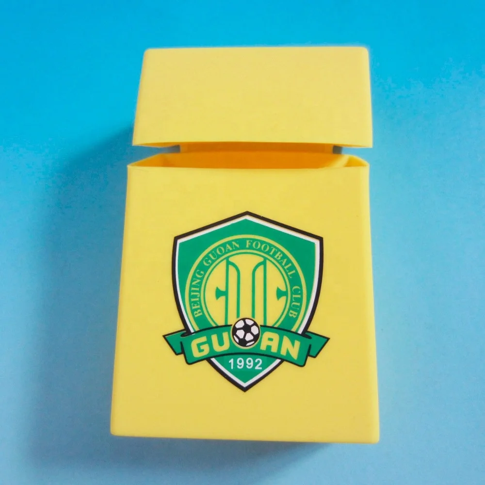 recycling eco-friendly customized logo printed protective cover holder silicone cigarette pack box