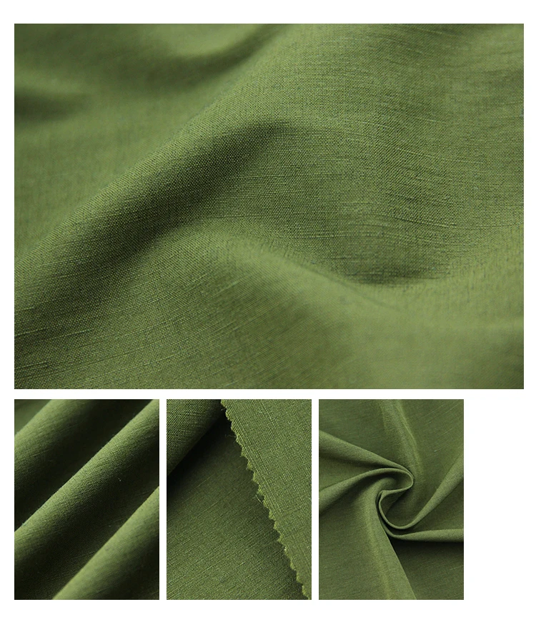 Xin Wo Spring Autumn Dress And Suit Woven Fabric Pure Linen Fabric For Clothing