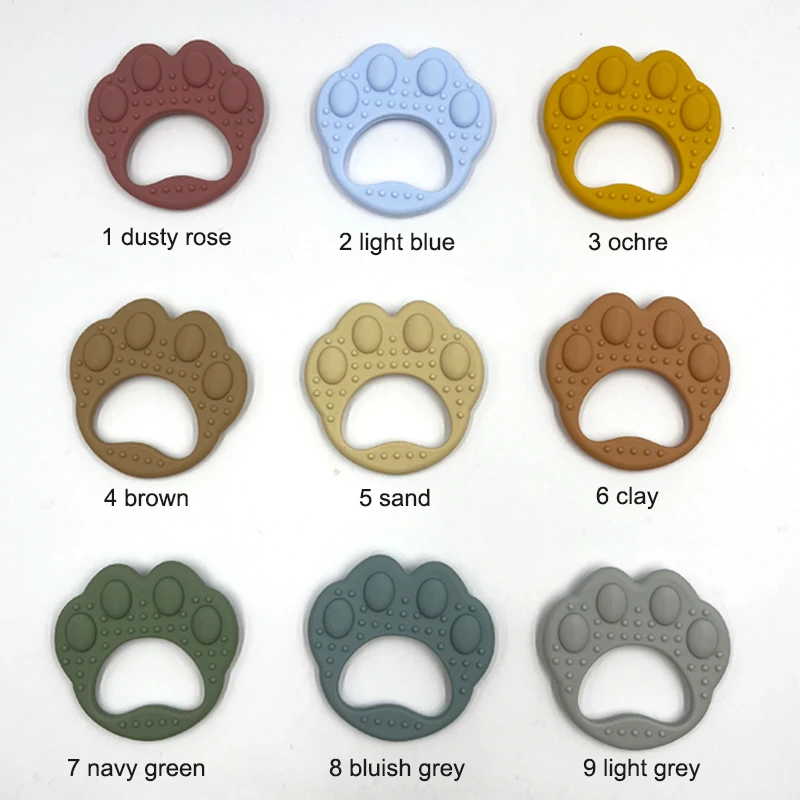 Новинка, Прорезыватель для зубов в форме лапы, не содержит Бисфенол А, силиконовый Прорезыватель для зубов, детский Прорезыватель для зубов из натурального каучука