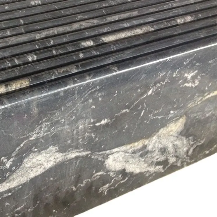 Flamed Black Tile 80x80 Granite Stone