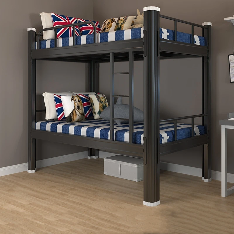 YML Hot Sale Modern Bunk Beds For Adult With Storage For Bedroom Campus Metal Kids Dormitory Bunked Bed With Stairs