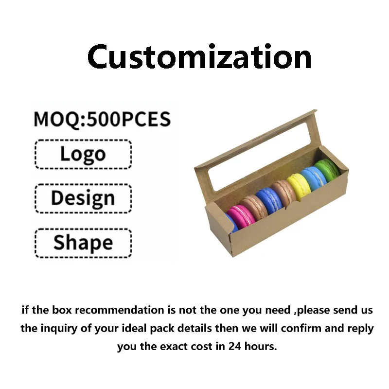 Hot Sale Fashionable Biodegradable Transparent 9 Grid Pastry Box Customizable Cupcake Egg Yolk Crispy Donut Dessert Paper Food