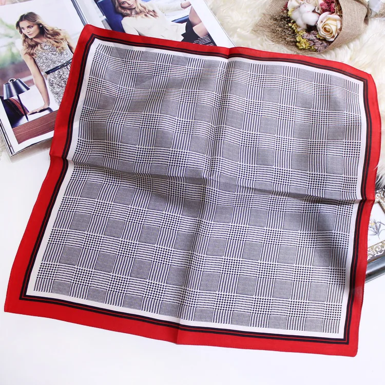 Wholesale summer women nature silk scarves soft floral printed square custom fashion new silk scarf from china