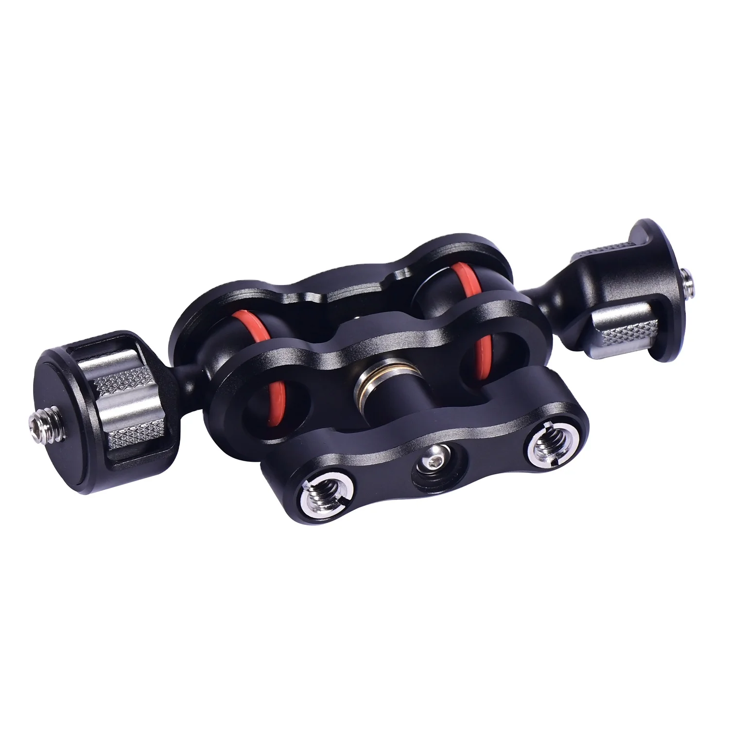 Универсальный кронштейн для руля, многофункциональный, из алюминиевого сплава, с двойной шаровой головкой, волшебный рычаг с резьбовым винтом 1/4 дюйма