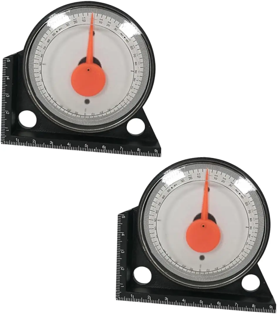 Peaktop  4 Pcs Caliper Tool Inclinometer Flooring Tools Mulitool Angle Measuring Tool