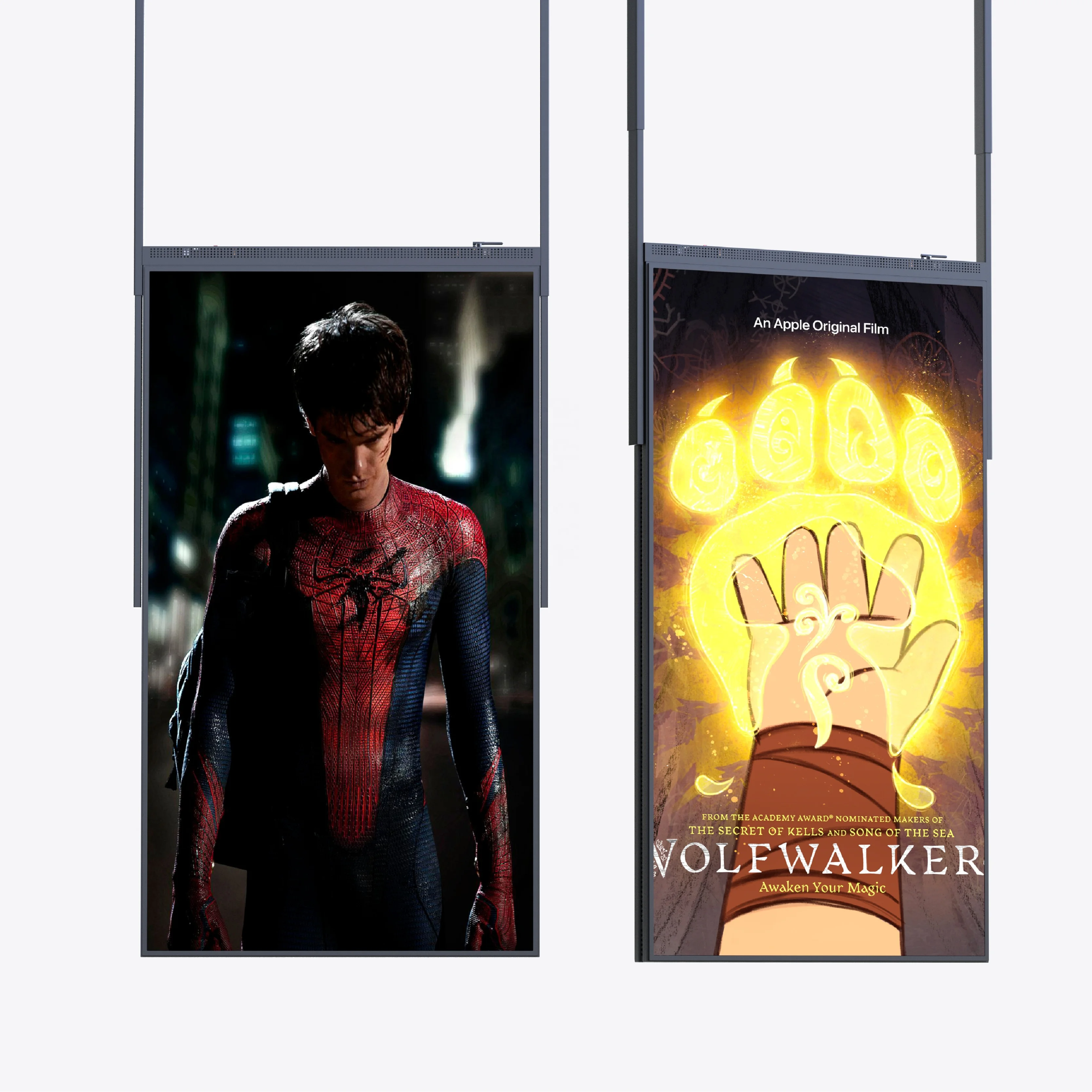 Slim Shop Window Display Sunlight Dual-sided LCD Digital Display Monitor Screen Indoor Window Screen