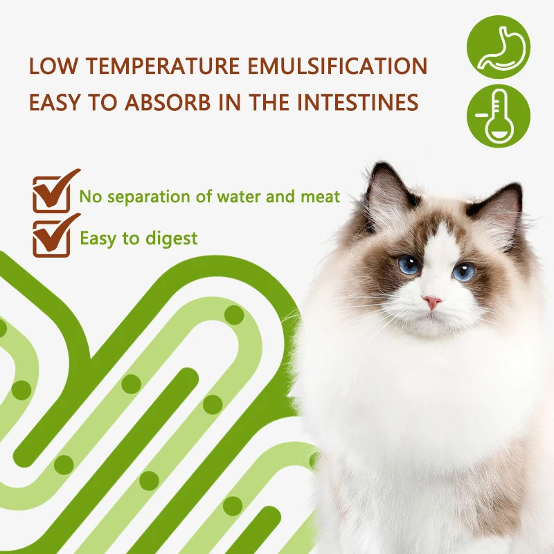 Wholesale Cat Staple Food Pack 50g Pet Food Supplier Professional OEM Main Wet Cat Staple Food For Cats