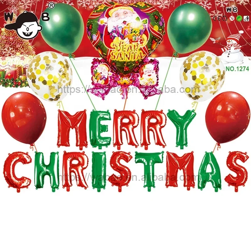 16 inch latex foil balloons christmas christmas balloons helium party decoration