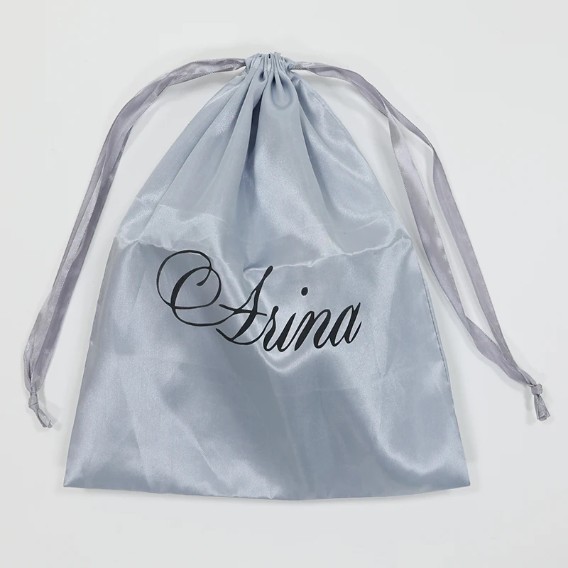 High quality Hot selling  flannelette drawstring bag custom logo printed large drawstring bag gift hot selling low MOQ
