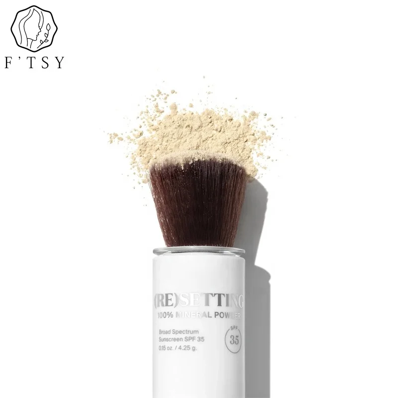 OEM Mineral Water Proof Hypoallergenic Ultra Setting Long Lasting UVB Facial Covering Sunscreen Powder for Face