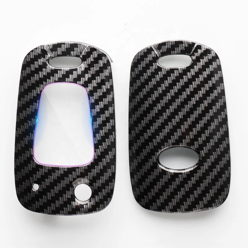 Автомобильные аксессуары Стайлинг карборн волоконный ключ чехол складной для Hyundai Ix35 IX25 I10 I20 I30 HB20 Sonata Verna Elantra