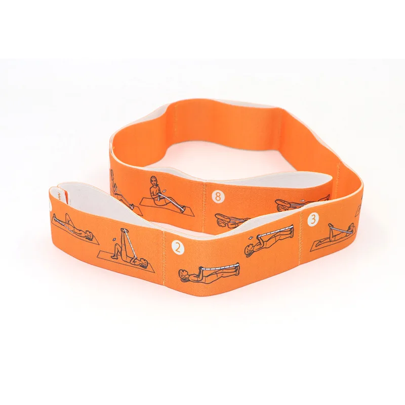 Custom Logo Elastic Exercise Workout Bands Stretch Fabric Booty Band Gym Fitness Resistance Loop Yoga Band