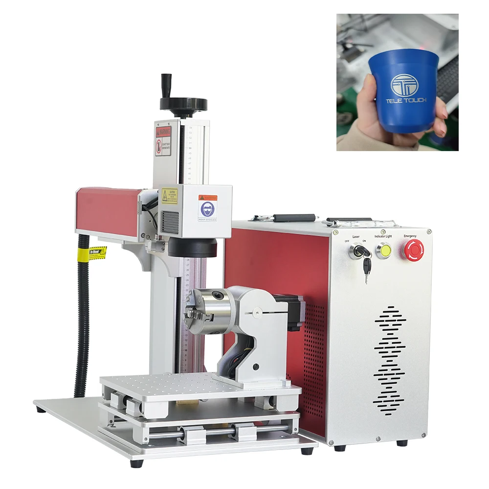 Good price hot sale laser marking machines raycus 50 laser marking machine aluminum box