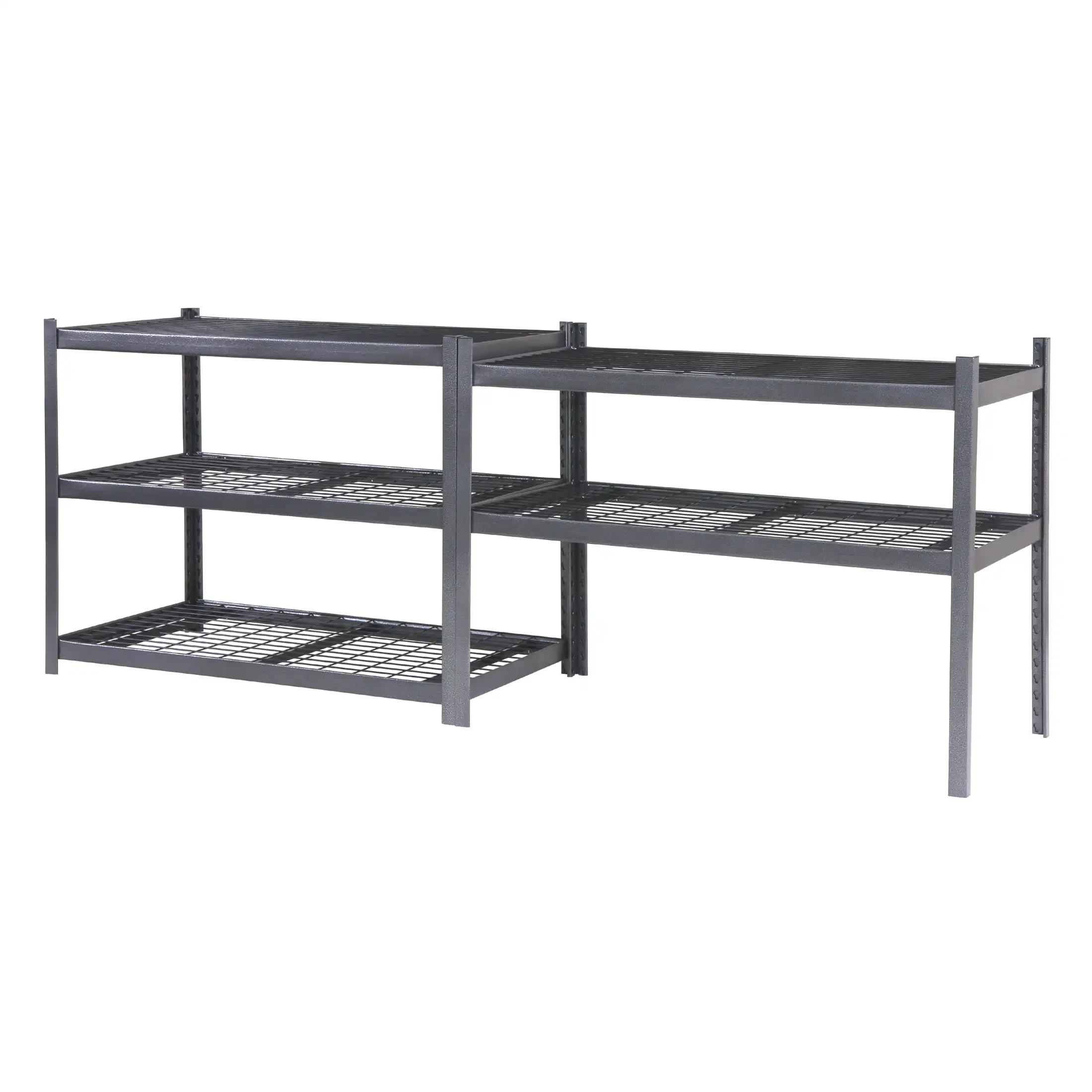 Multi Layer Adjustable Metal Stackable Industrial Warehouse Shelf Customized 5 Tire Wire Decking Racks Boltless Racking Shelves