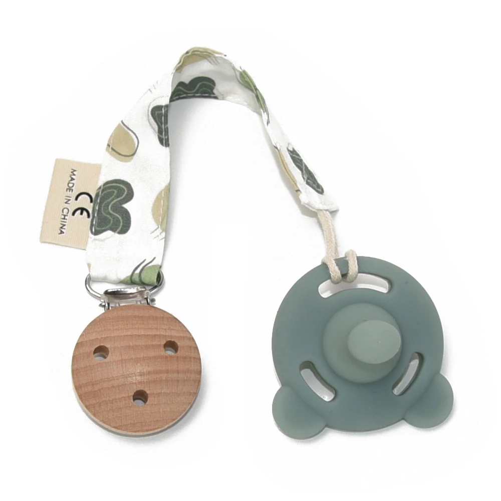 Animal Fabric Pacifier Clip Safe Cotton Baby Infant cloth Pacifier Chain Clip Holder Nipple Rope Baby Pacifier Clips